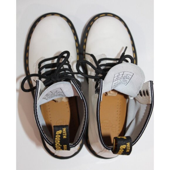 Dr. Martens 1460 White Smooth Leather Boots Womens US 6 / UK 4 EUC Docs 8-Eye 37 - Picture 6 of 12